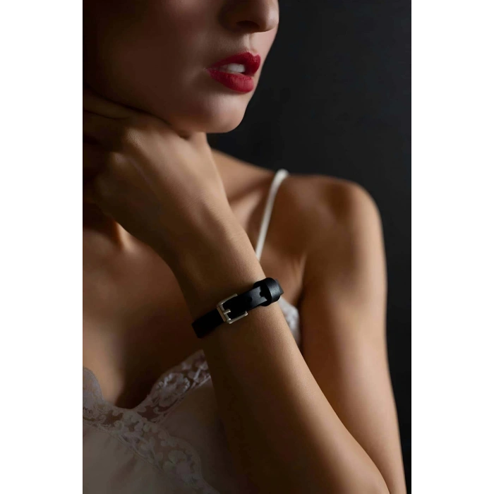 Deri Bileklik, Şık 1 cm Deri Bileklik - APFT1092