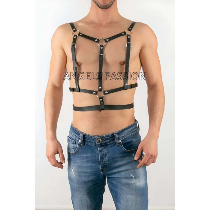 Deri Erkek Fantezi Giyim - Deri Erkek iç Giyim - Erkek Parti Giyim - APFTM40