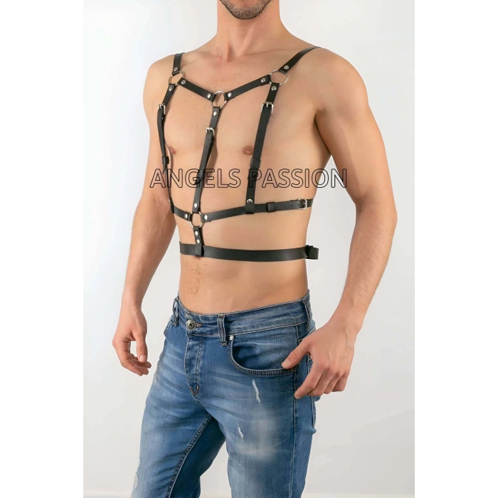 Deri Erkek Fantezi Giyim - Deri Erkek iç Giyim - Erkek Parti Giyim - APFTM40