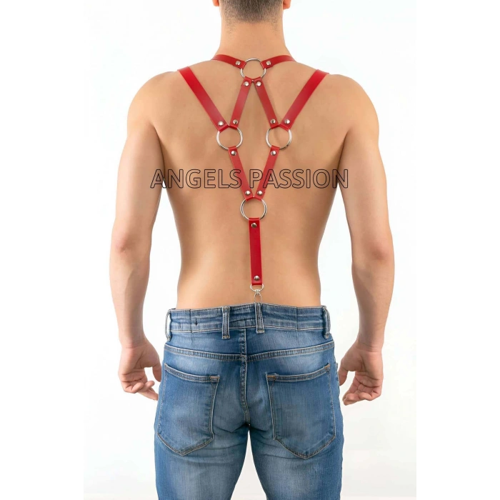 Deri Erkek Pantolon Askısı, Deri Erkek Harness - APFTM10