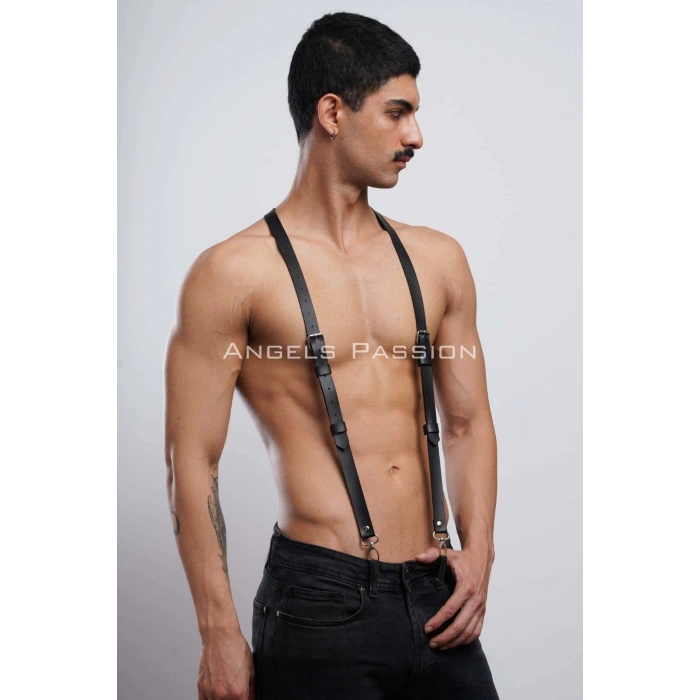 Deri Erkek Pantolon Kemeri, Erkek Askılı Kemer - APFTM37