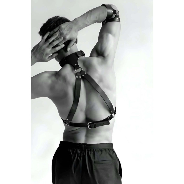 Deri Göğüs Harness Ve Kol Bandı - APFTM117