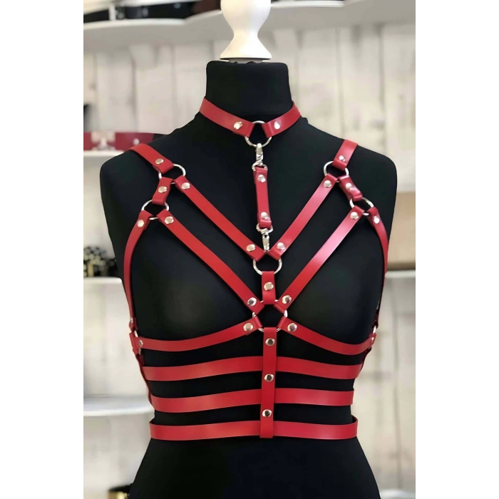 Deri İç Giyim Fantazi Deri Büstiyer - APFT511