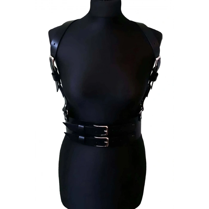 Deri Korse Harness, Şık Elbise Kemeri - APFT914