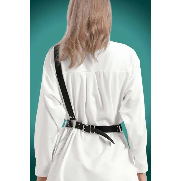 Elbise - Gömlek Üzeri Şık Deri Kemer - APFT813