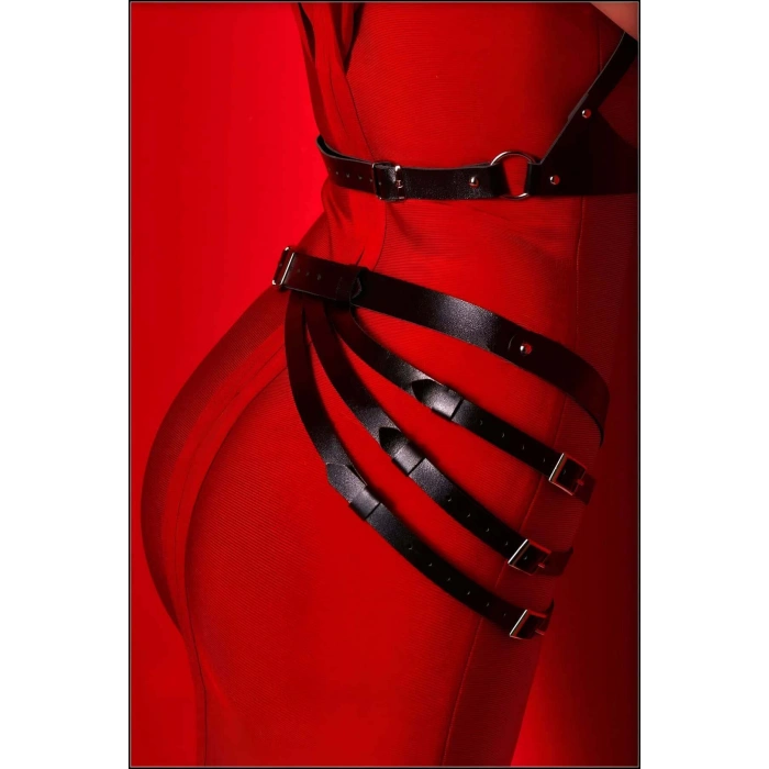 Elbise Kemeri, Şık Kadın Deri Kemer, Tarz Kemer Harness Takım - APFT1139