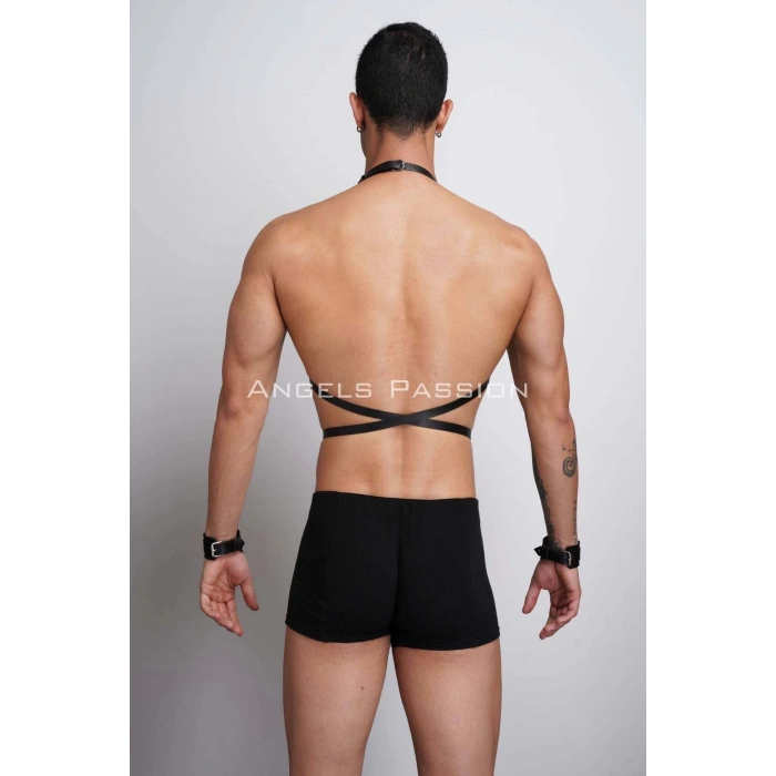 Erkek Deri Göğüs Harness, Erkek Fantazi Giyim, Erkek Parti Giyim - APFTM75