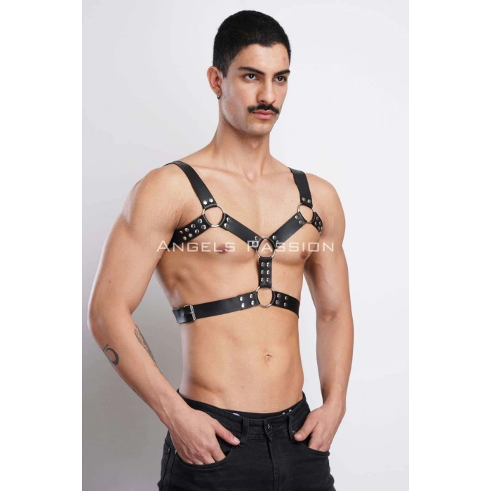 Erkek Deri Göğüs Harness, Erkek Parti Akseuar, Partywear - APFTM78