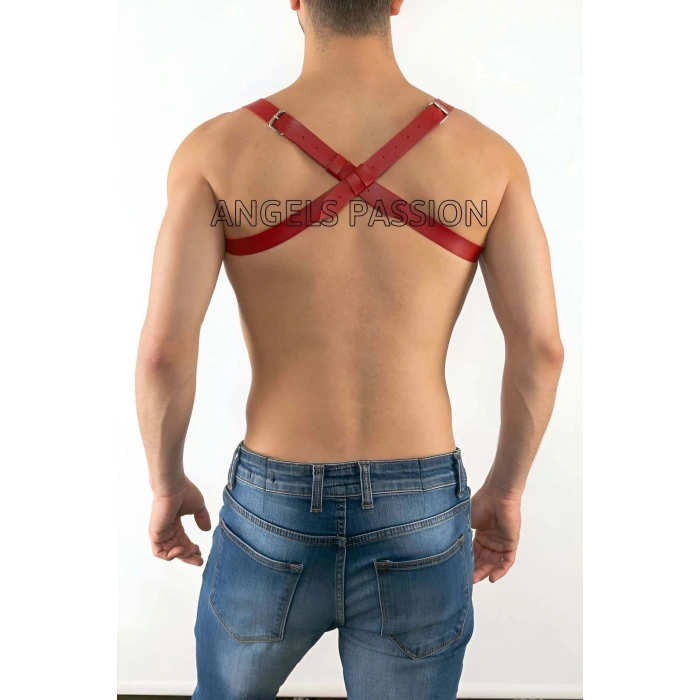 Erkek Deri Göğüs Harness, Erkek Sporcu Deri Göğüs Aksesuar - APFTM2