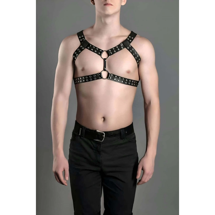 Erkek Fantazi Giyim, Deri Erkek Göğüs Kemeri, Şık Deri Aksesuar - APFTM103