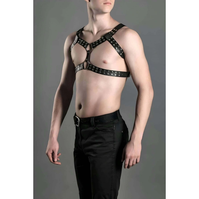 Erkek Fantazi Giyim, Deri Erkek Göğüs Kemeri, Şık Deri Aksesuar - APFTM103