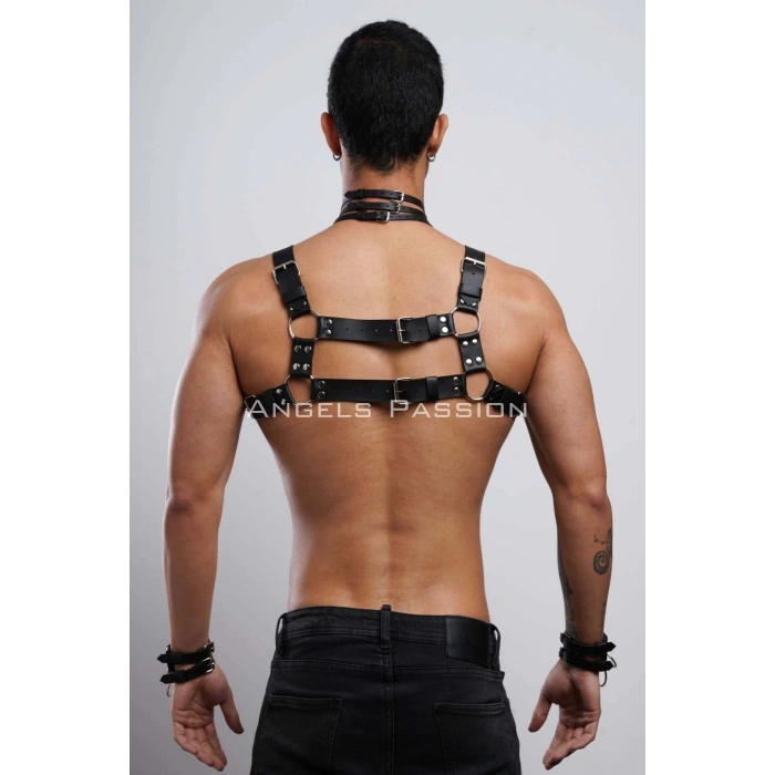 Erkek Fantazi Giyim, Erkek Partywear, Tecnowear, Erkek Göğüs Harness- APFTM55