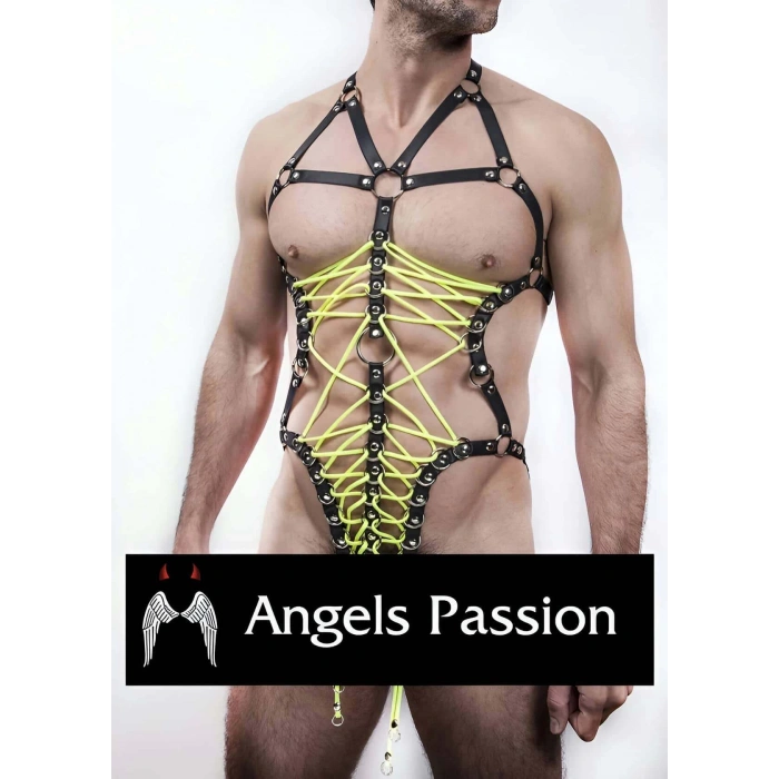 Erkek Fantazi İç Giyim Lastik Harness - APFTM62