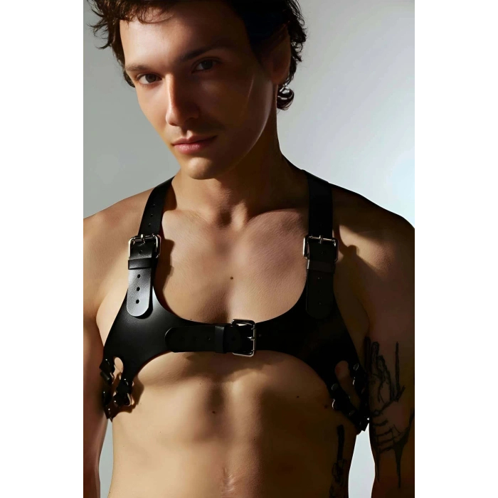 Erkek Göğüs Harness, Deri Erkek Göğüs Harness, Erkek Göğüs Kemer - APFTM144