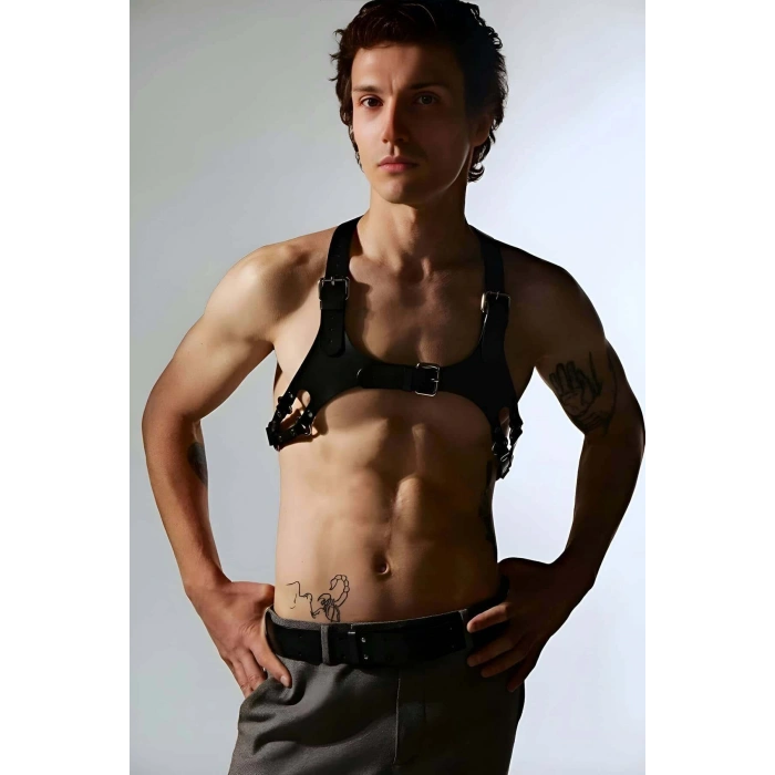 Erkek Göğüs Harness, Deri Erkek Göğüs Harness, Erkek Göğüs Kemer - APFTM144
