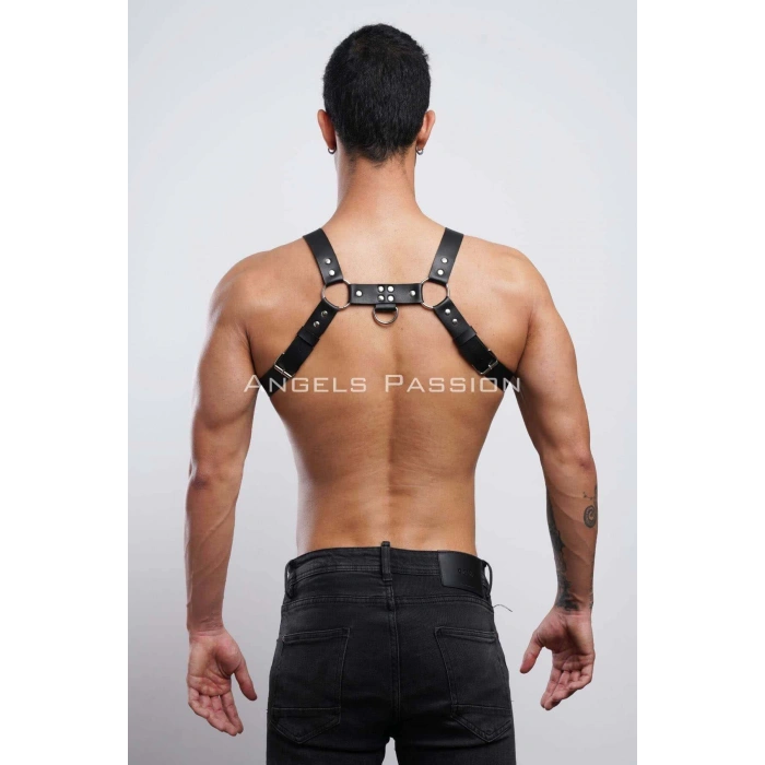 Erkek Göğüs Harness, Erkek Deri Pantolon Askısı, Erkek Clubwear - APFTM23
