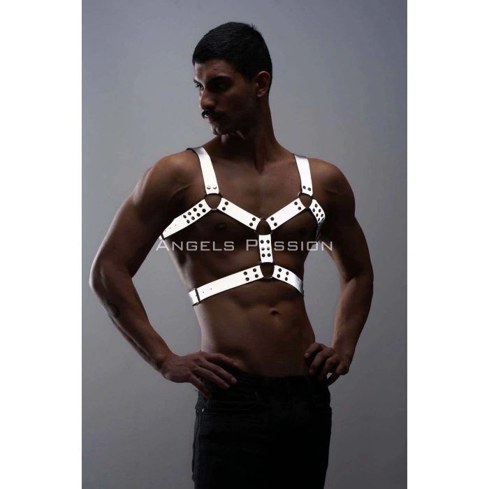 Erkek Göğüs Harness - Reflektörlü (Karanlıkta Yansıyan) Göğüs Harness - APFTM78