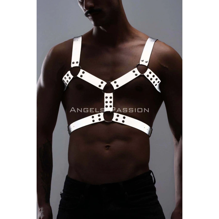 Erkek Göğüs Harness - Reflektörlü (Karanlıkta Yansıyan) Göğüs Harness - APFTM78