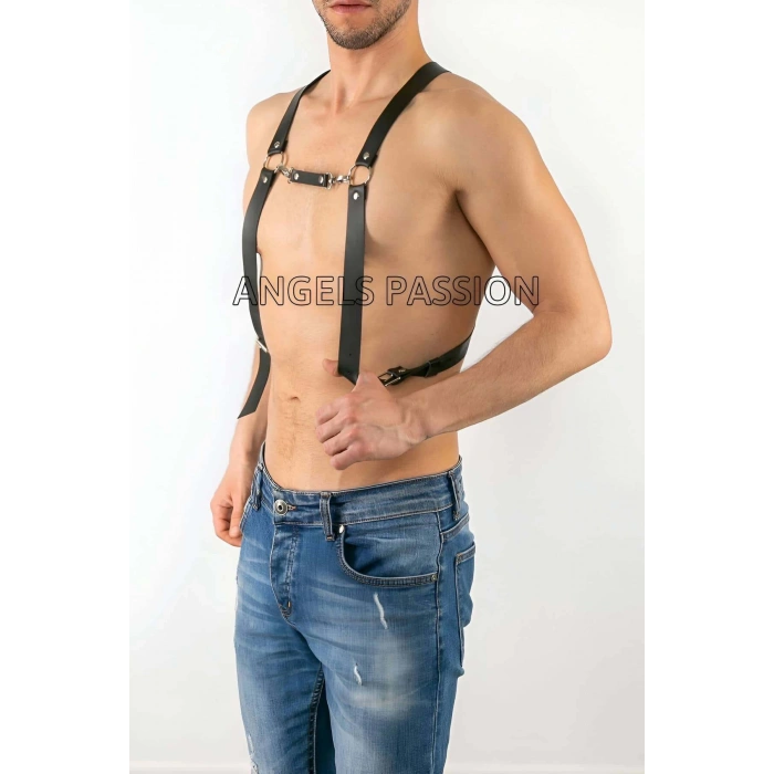 Erkek Göğüs Harness - Sexy Erkek Harness - Erkek Deri Aksesuar - APFTM27