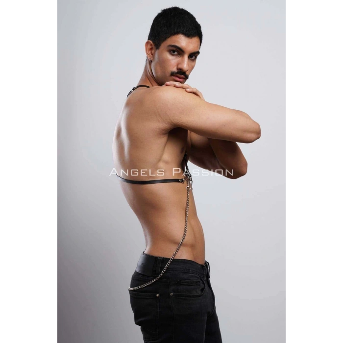 Erkek Omuz Harness - Seksi Erkek Deri Harness - Erkek Harness İç Giyim - APFTM28