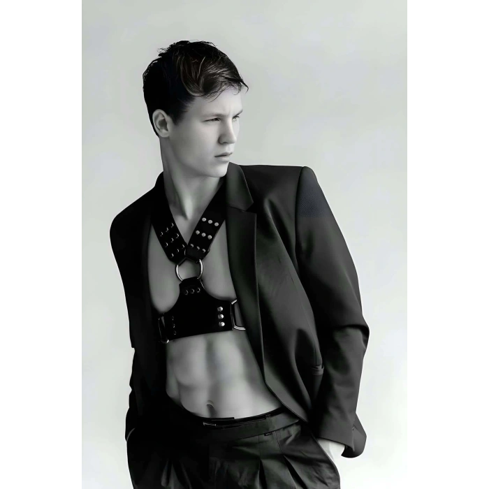 Fantazi Erkek Deri Göğüs Harness - APFTM120