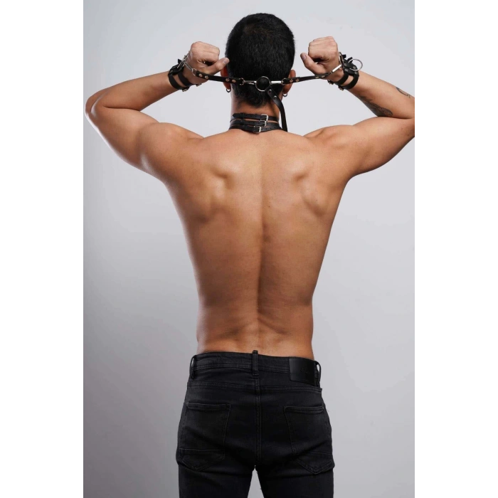 Fantazi Erkek Tasma Bileklik Takım, Choker - Bileklik Takım - APFTM56