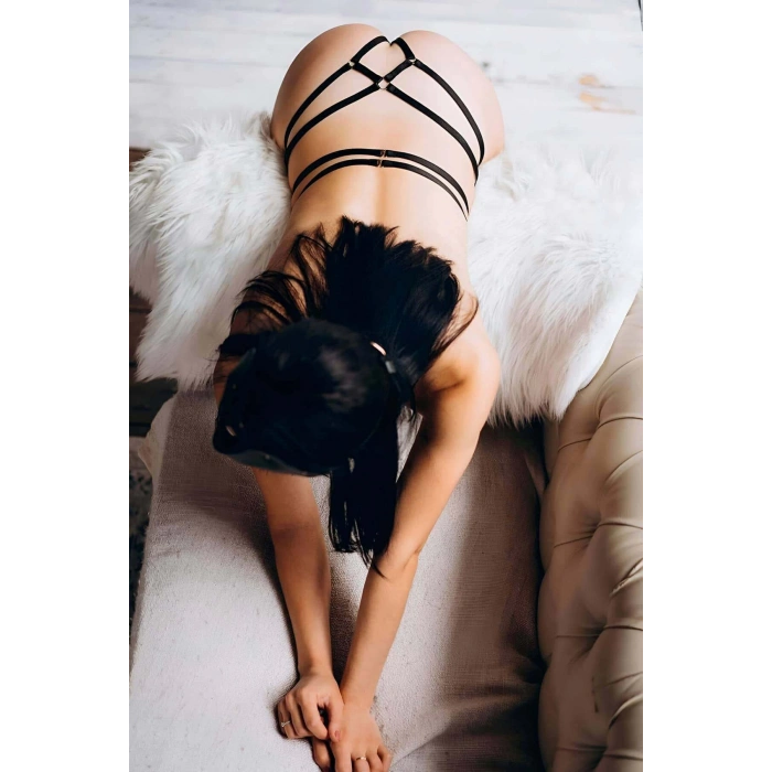 Fantazi İç Giyim Seksi Lastik Harness - APFT505