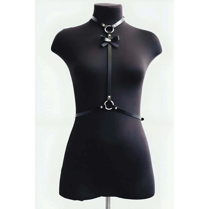 Fiyonk Detaylı Boyun Bel Bağlamalı Harness - APFT127