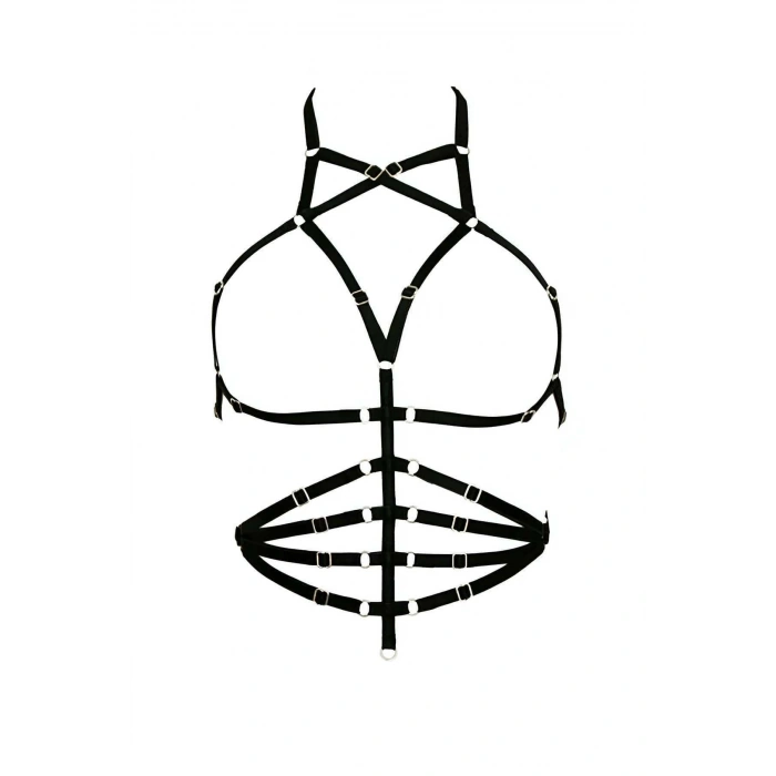 Göbek Üstü Sıralı Seksi Harness - APFT160