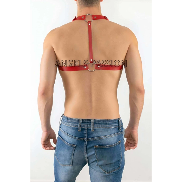 Göğüs Üzeri Deri Erkek Harness Modelleri - APFTM16