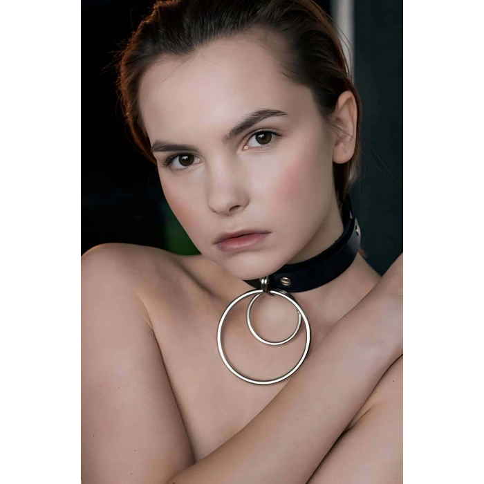 İki Halkalı Fantezi Deri Tasma - APFT264