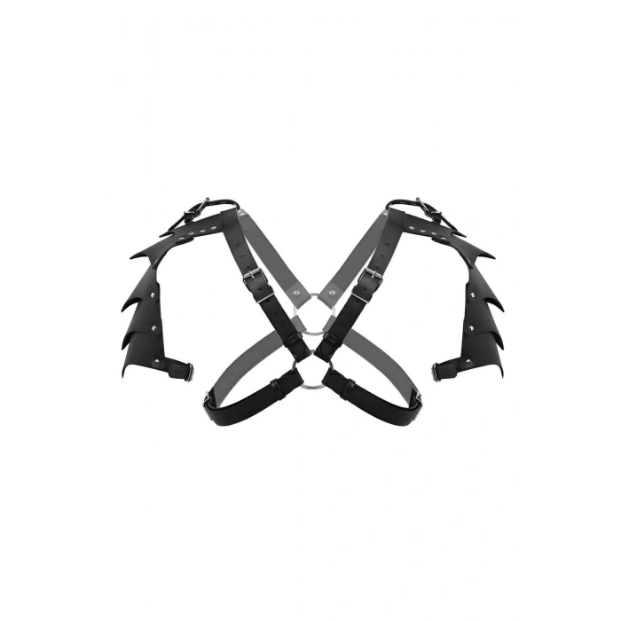 İki Omuz Kanat Detaylı Şık Erkek Harness Kostüm, Gladyatör Erkek Kostüm - APFTM161