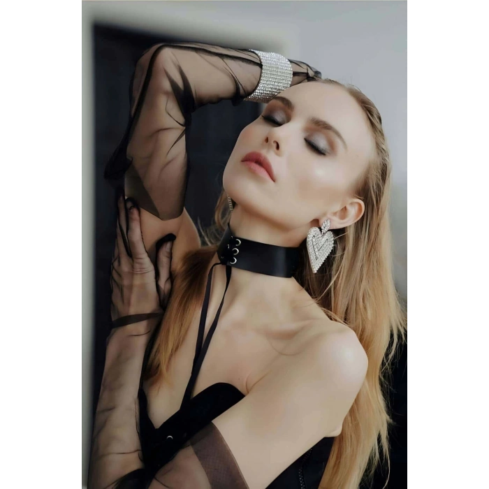 İpli Bağlamalı Şık Deri Tasma - APFT677