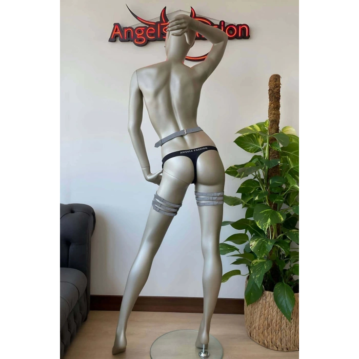 Karanlıkta Işıkla Parlayan Özel Bacak Harness Beyaz Reflektörlü - APFT358