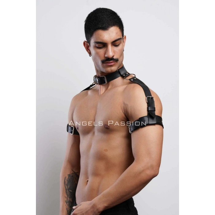 Kol - Boyun - ve Omuz Detaylı Şık Erkek Harness, Erkek Partywear - APFTM90