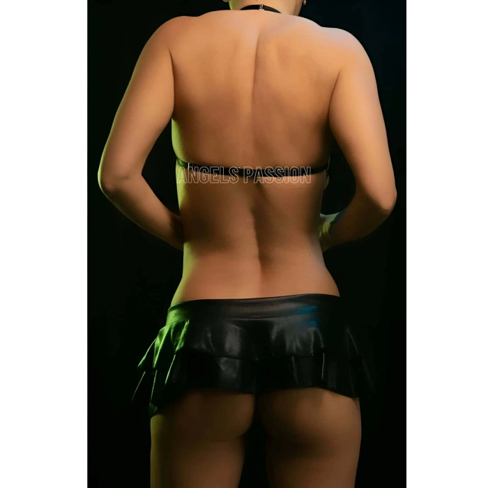 Lastik Sütyen Harness - Seksi Bayan Sütyen Lastik Harness - Seksi İç Giyim - APFT577