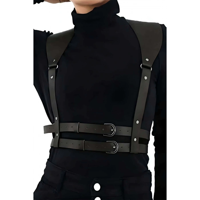 Omuzdan Askılı Ayarlanabilir Şık Deri Kemer - APFT966