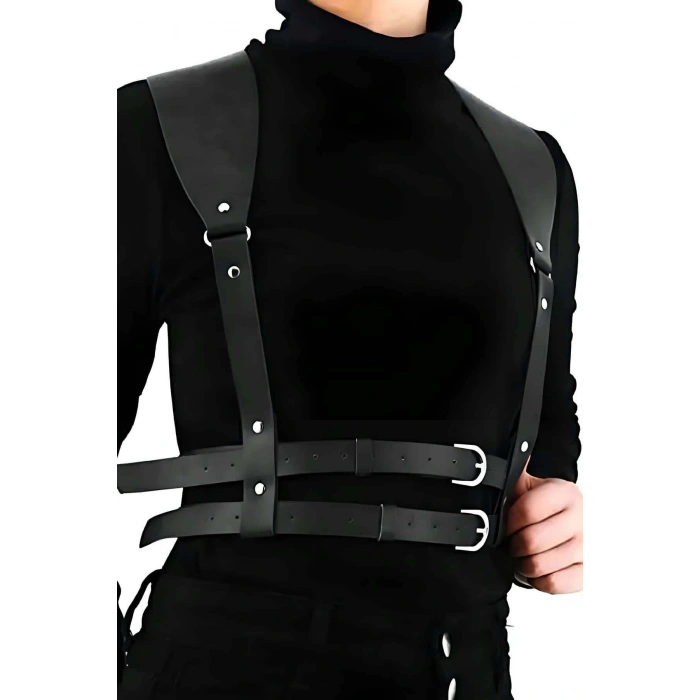 Omuzdan Askılı Ayarlanabilir Şık Deri Kemer - APFT966