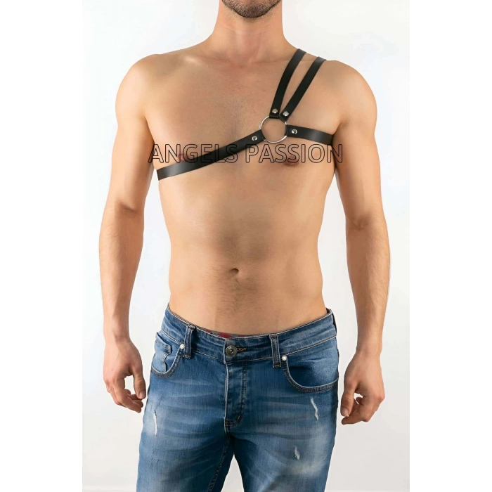 Omuzu Çift Deri Detaylı Erkek Fantazi Giyim - APFTM20