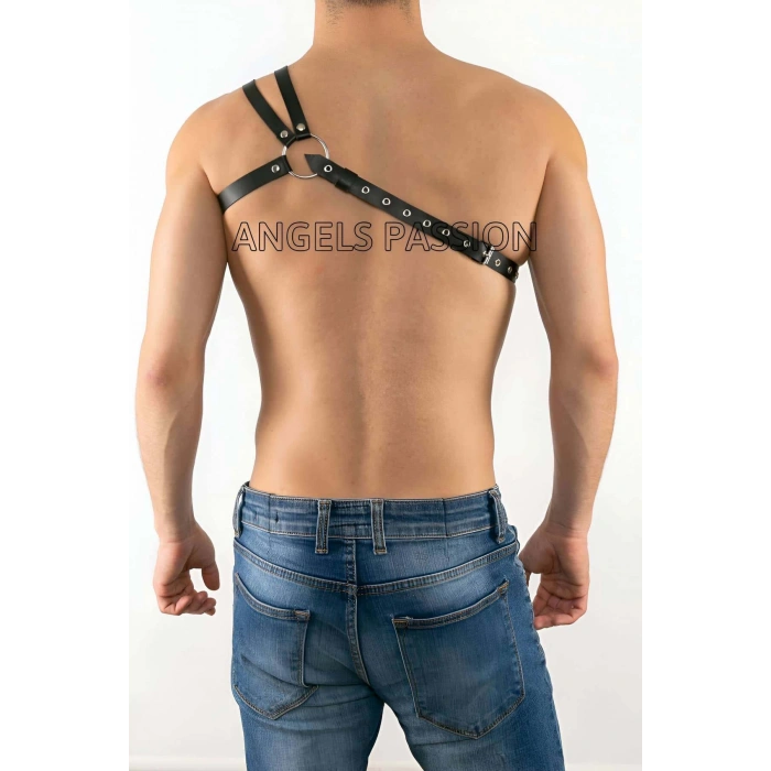 Omuzu Çift Deri Detaylı Erkek Fantazi Giyim - APFTM20