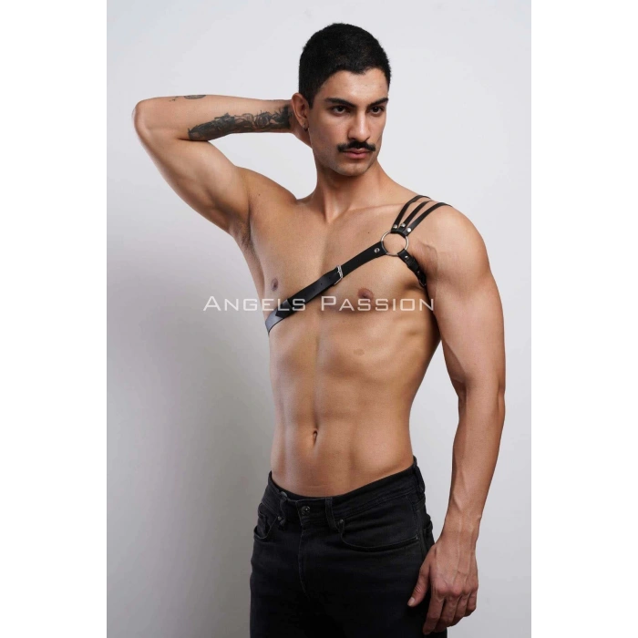Omuzu Detaylı Şık Erkek Omuz Harness - Erkek Göğüs Harness - APFTM45