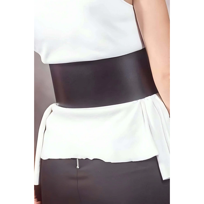 Önde 3 Toka Detaylı Şık Deri Kemer - APFT618