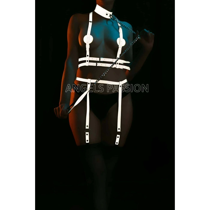 Özel Reflektörlü Tasmalı Jartiyer Takım Harness - APFT233