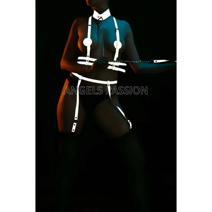 Özel Reflektörlü Tasmalı Jartiyer Takım Harness - APFT233