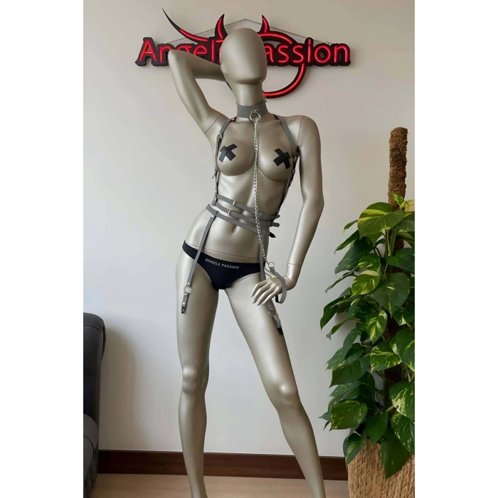 Özel Reflektörlü Tasmalı Jartiyer Takım Harness - APFT233