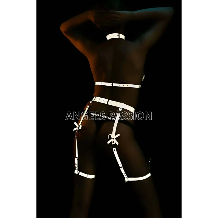 Reflektörlü Jartiyer Takım Karanlıkta Parlayan Jartiyer Set - APFT310