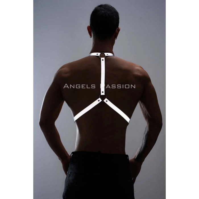 Reflektörlü (Karanlıkta Yansıyan) Erkek Pantolon Askısı, Parlayan Erkek Kemer APFTM29