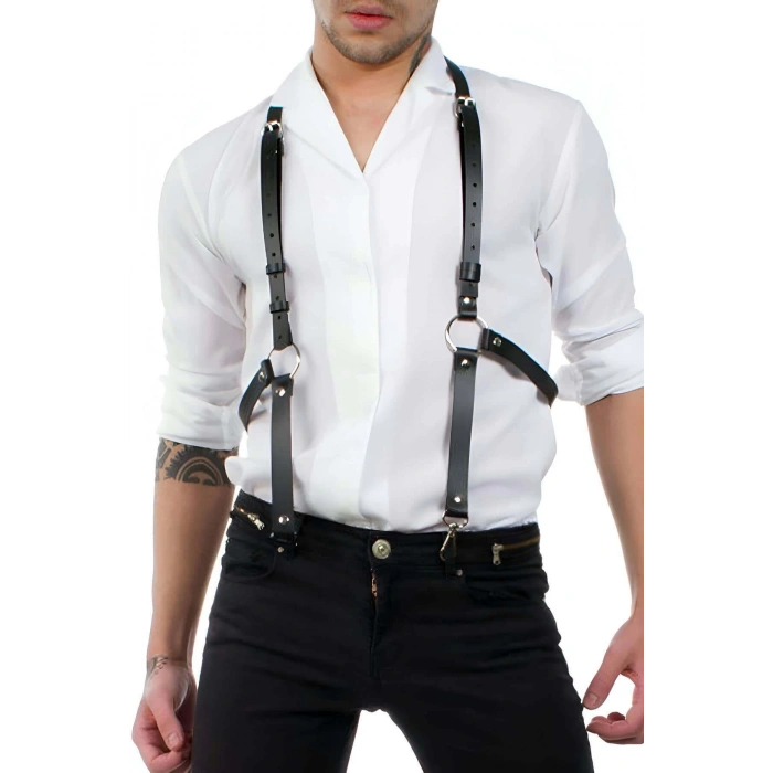 Seksi Deri Erkek Pantolon Kemeri - APFTM29