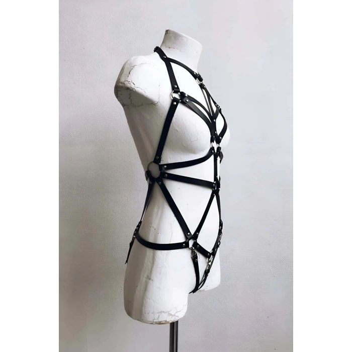 Seksi Deri Vücut Harness - APFT316