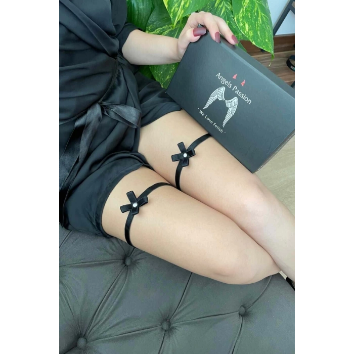 Siyah Şık Bacak Bandı - APFT528